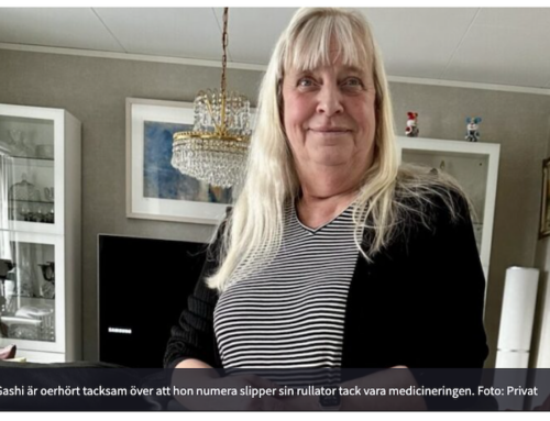 Marie-louise fick ny medicin och slapp rullatorn